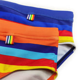 Sexy Striped Swim Briefs